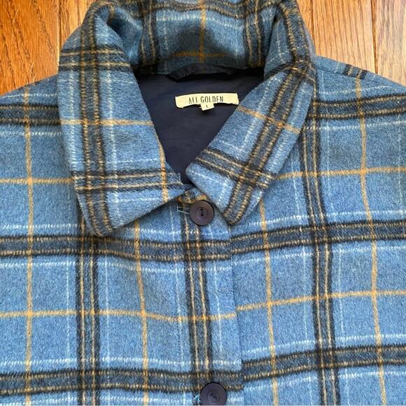 ALI GOLDEN $330 Blue Plaid Jacket - Picture 5 of 16